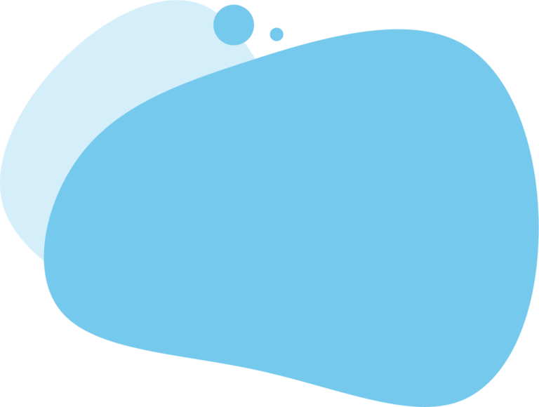 light blue blob group