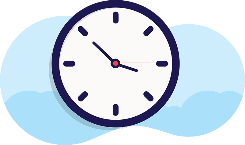 Clock showing it is time to migrate to the cloud