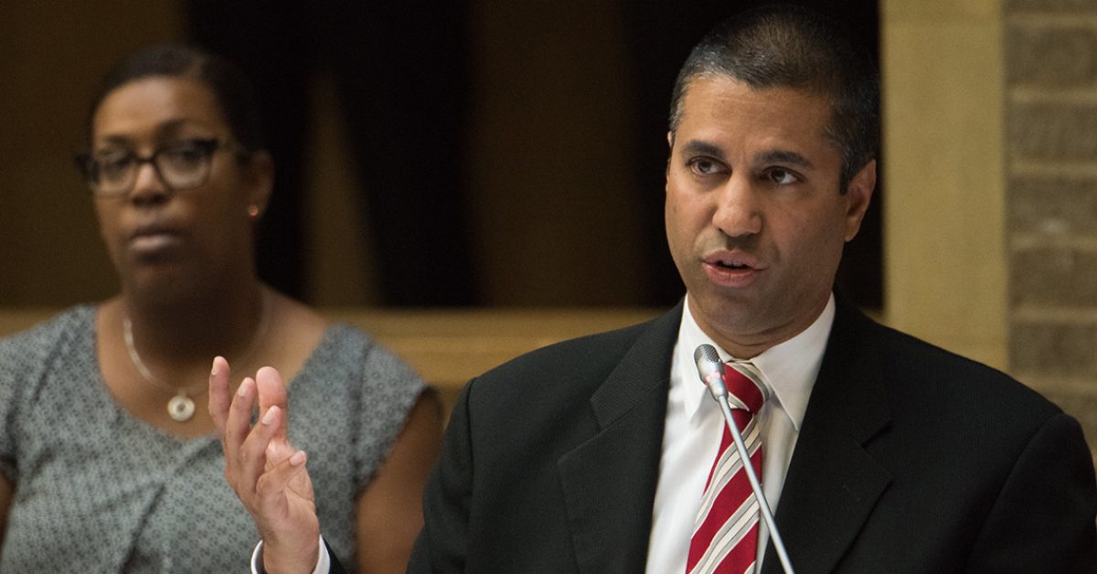 profile shot of chairman pai of the fcc