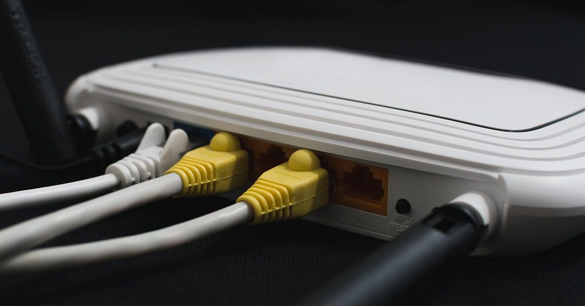 close up photo of internet router